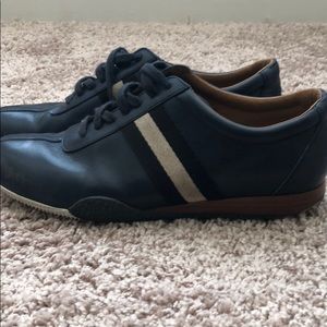 Blue  Leather Bally. Size 10D.